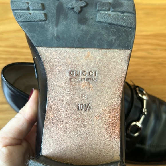 Gucci Vintage Black Patent Leather Horsebit Loafers - Picture 8 of 8